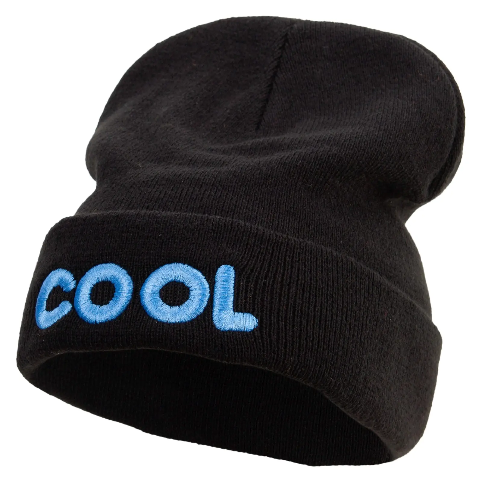 Cute Cool Logo Embroidered Big Size Acrylic Long Beanies