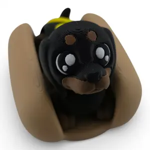 Dachshund Hotdog Articulated 3D Printed Figurine Collectible