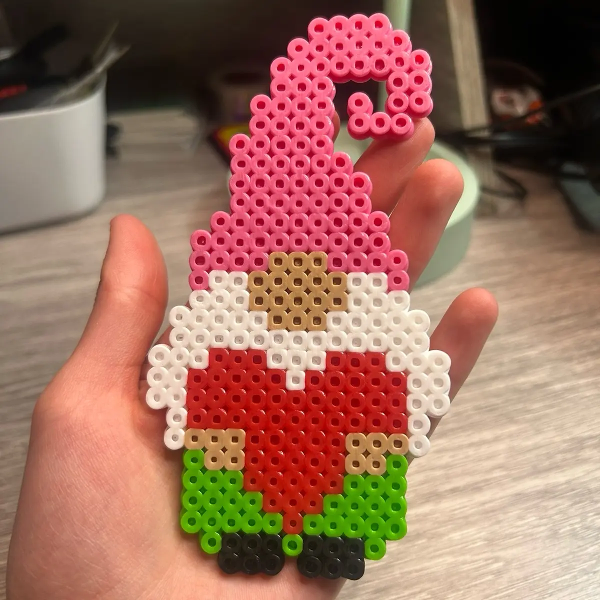 Perler Bead Big Gnome for Decor