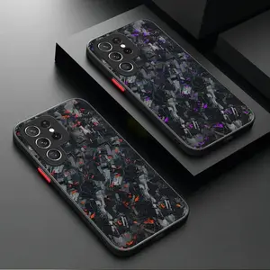 Imitate Real Forged Carbon Fiber Matte Case for Samsung Galaxy S26 S25 S24 S23 Ultra S22 S21 Plus FE 5G for Iphone 17 16 15 14 13 12 11 17Air Plus Pro Promax