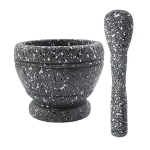 Manual Household Garlic Press Crusher, 1 Set Medicinal Powder Grinding Mortar & Pestle Set, Spices and Garlic Grinding Bowl & Pestle Set, Kitchen, Kitchenware