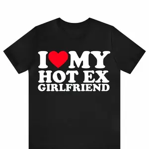 GGOR I Love My Hot Ex Girlfriend Shirt , I Heart My Hot Ex Girlfriend T-Shirt, I Love My Ex Wife Shirt, I Love My Husband Shirt