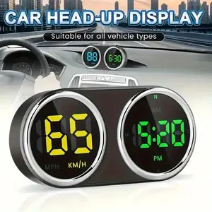 Heads-Up Display (HUD) for Your Car: USB-Powered Speed Projector with Universal Fit; 5V Plug & Play for All Vehicles & Driving Positions, No Battery Required.