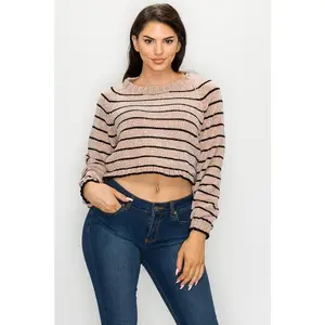 Striped Cropped Sweater