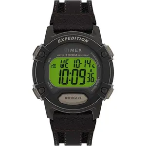Timex Expedition Digital 41mm Leather Mens Watch TW4B24500