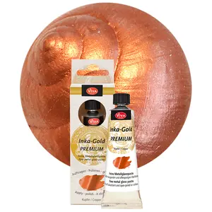 Viva Decor Inka Gold Premium Gilding Wax (903 Copper, 1,41 oz) metallic acrylic paint - craft paint set - effect paints - craft paints acrylic sets - apply, polish - done! - Made In Germany