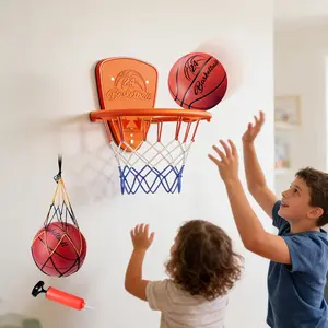 Childproof Basketball Hoop, Wall-Mounted Shooting Rack, Quiet Design Suitable for Multiple Walls, Parent-Child Interactive Toy Gift