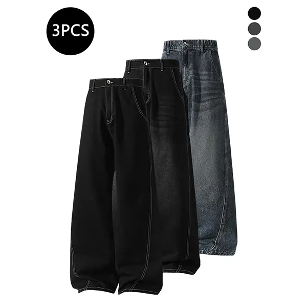 Black + Black & Gray + Vintage Blue