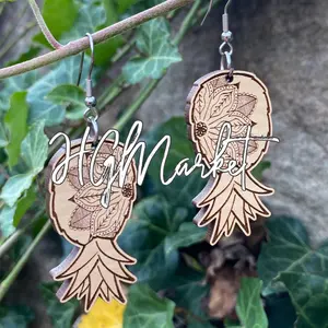 Upside Down Pineapple Earrings