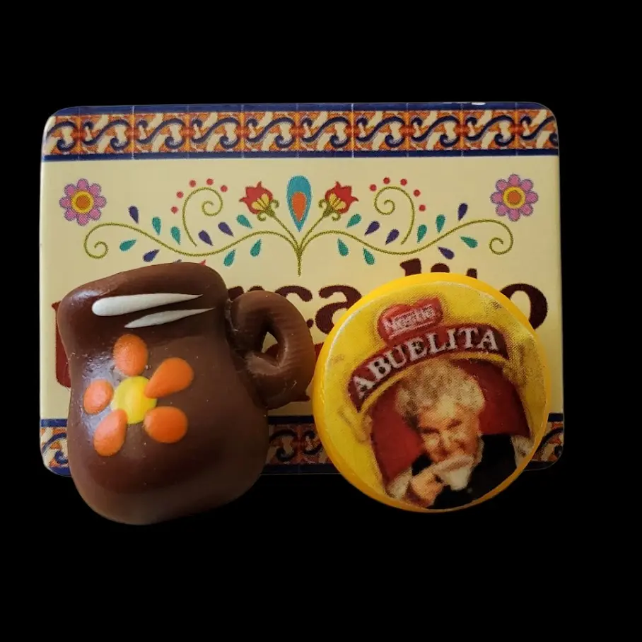 Handmade chocolote and Nana cup Earrings