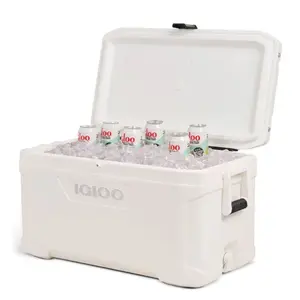 IGLOO Marine Elite White Cooler Portable Large Capacity Camping Tailgate Beach Cooler