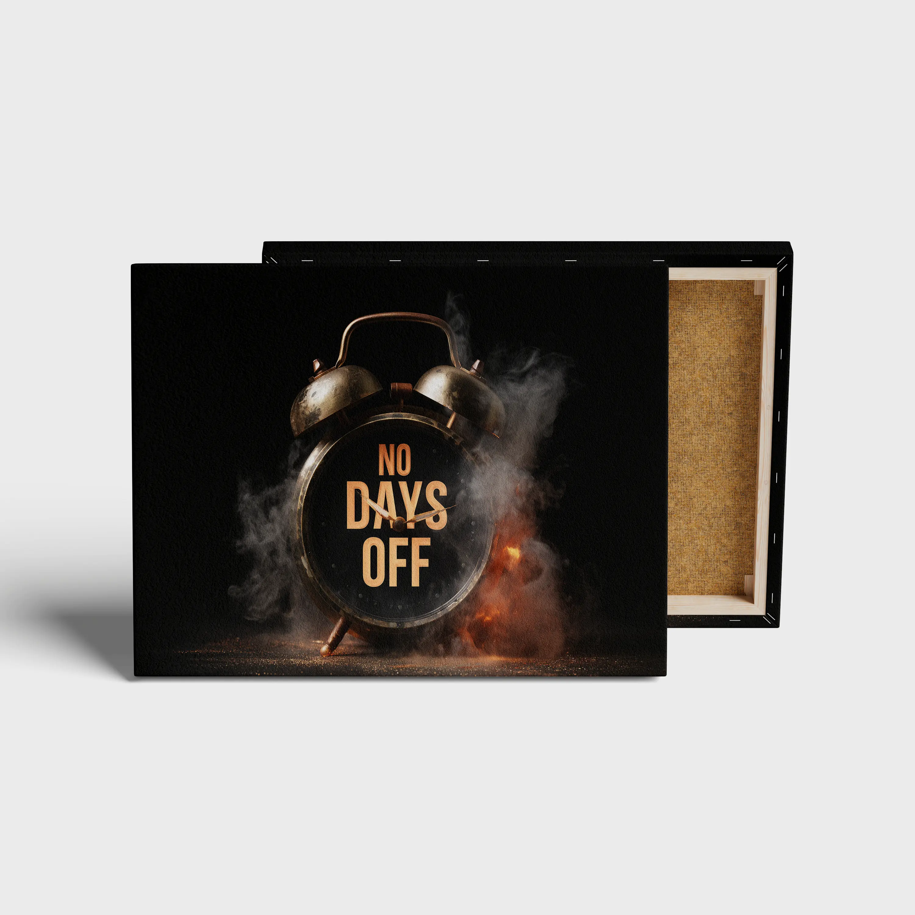 No Days Off Motivational Wall Art