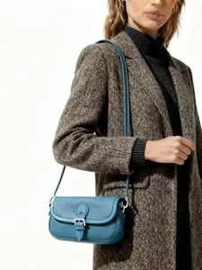 New Soft Leather Bag Simple Commuter Style Crossbody Small Bag Phone Case Elegant Small Purse for Daily Use Leather Shoulder Bags