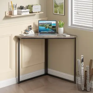 Vecelo Corner Table Small Table Irregular Multi-Functional Single-Layer Corner Display Stand With Retro Color Scheme Can Be Used In Bedrooms, Living Rooms, And Bedside Sofas
