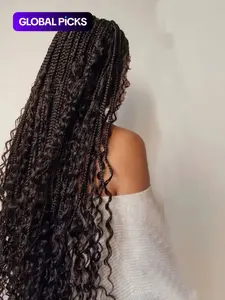 Summer Outfits 2024 32inch Long Coily Synthetic Lace Front Braided Hair Wig, Pre Braided Wig, Natural Fluffy Hair Wigs Without Bangs, Hair Wigs for Daily & Cosplay & Costume Party Decor