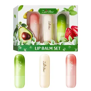 3-Pack Moisturizing Lip Balm Set - Deep Nourish for Dry Lips, Long-Lasting Hydration, Travel-Friendly Size.Soothes Chapped Lips, Natural Ingredients, Non-Greasy, Perfect for Daily & Travel Use