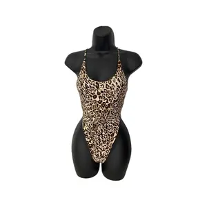 High Rise Bikini Bodysuit | Cheetah Print