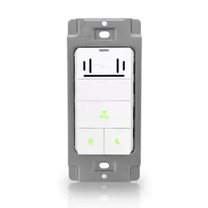 Integrated Control Panel with Switches Adjustable Light Color & Ventilation System