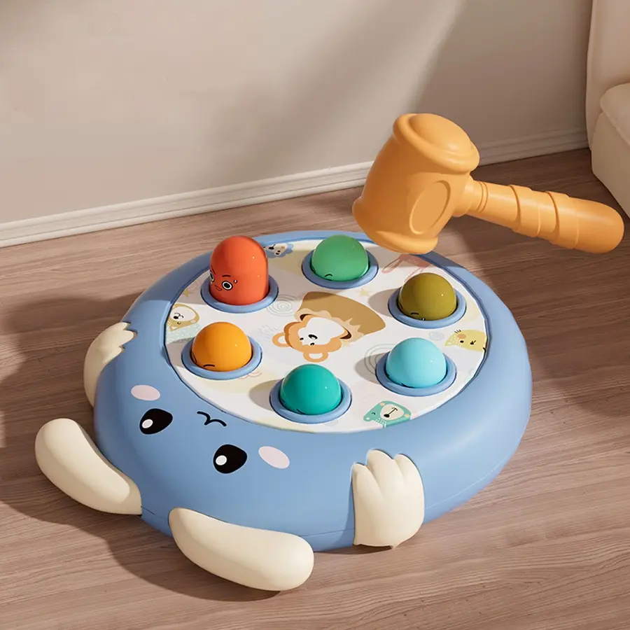 Kids Squirrel Smashing Game Set, Rabbit Desktop Toy with Hammer, No Batteries Needed, Fun Gift for Boys & Girls Aged 3+, Ideal Birthday Present, Preschool Learning Tool