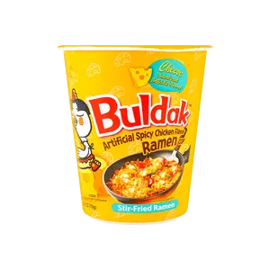 SAMYANG Buldak Noodles Stir-Fried Ramen Hot Spicy Chicken Cheese Flavor Cup Noodles, 2.46oz