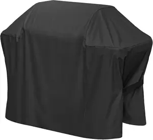 Grill Cover for Weber Spirit II and Spirit 200 & 300 Series, Waterproof BBQ Cover with Double Straps, Lightweight & Fade Resistant, Black