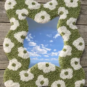 Cozy Tufted Flower Mirror