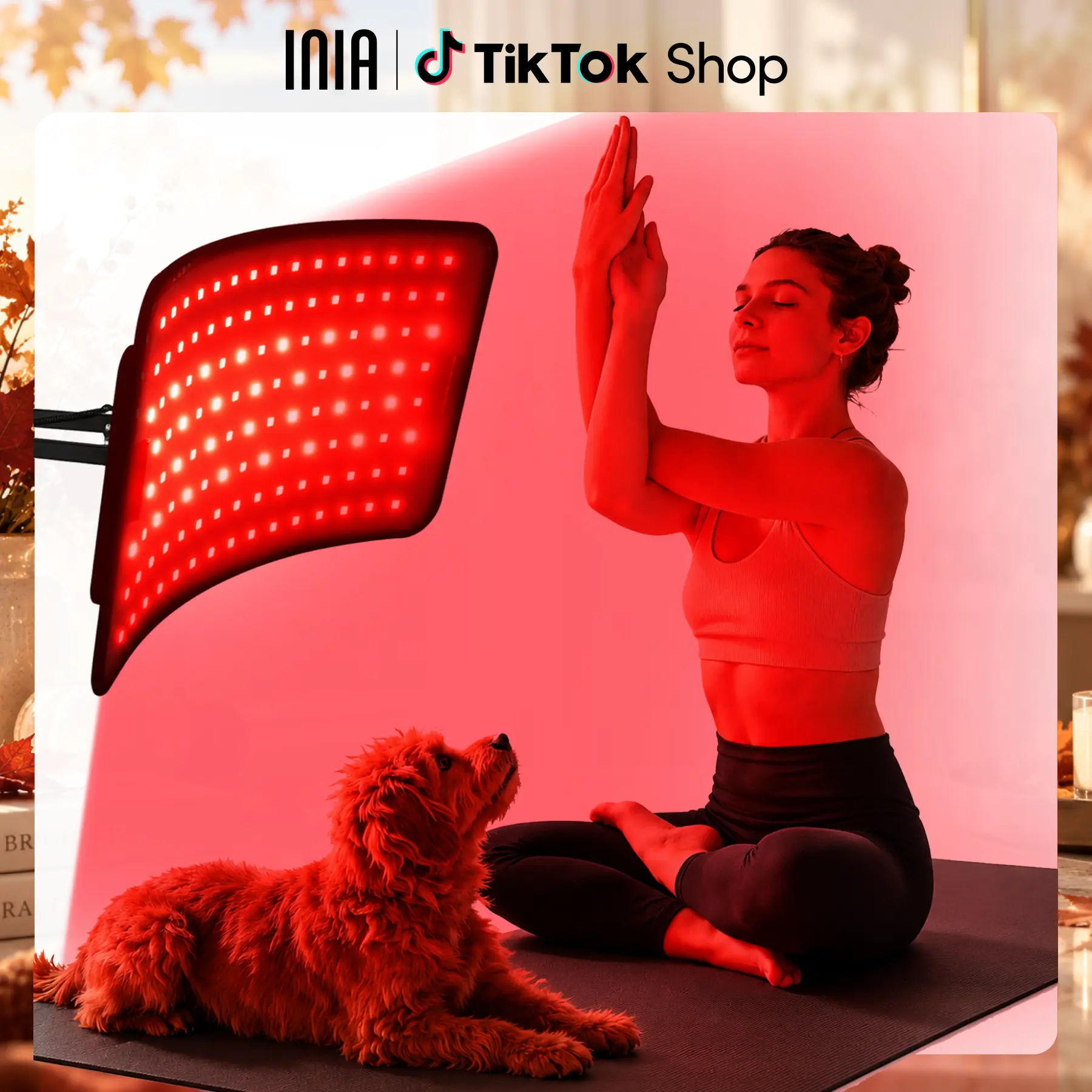 INIA GLOW FLEX 1064nm Deep-NIR Red Light Therapy System, From Full-Body Panel to Wearable Wellness, Cordless Body Strap for Relief, Sleep & Full-Body Glow,Summer Beauty Gift Ideas,back to school,back to school haul
