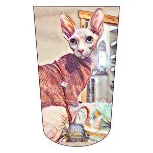 Amputee Sock "Naked Cat V2",Stump Sock, Prosthetic Limb Sock