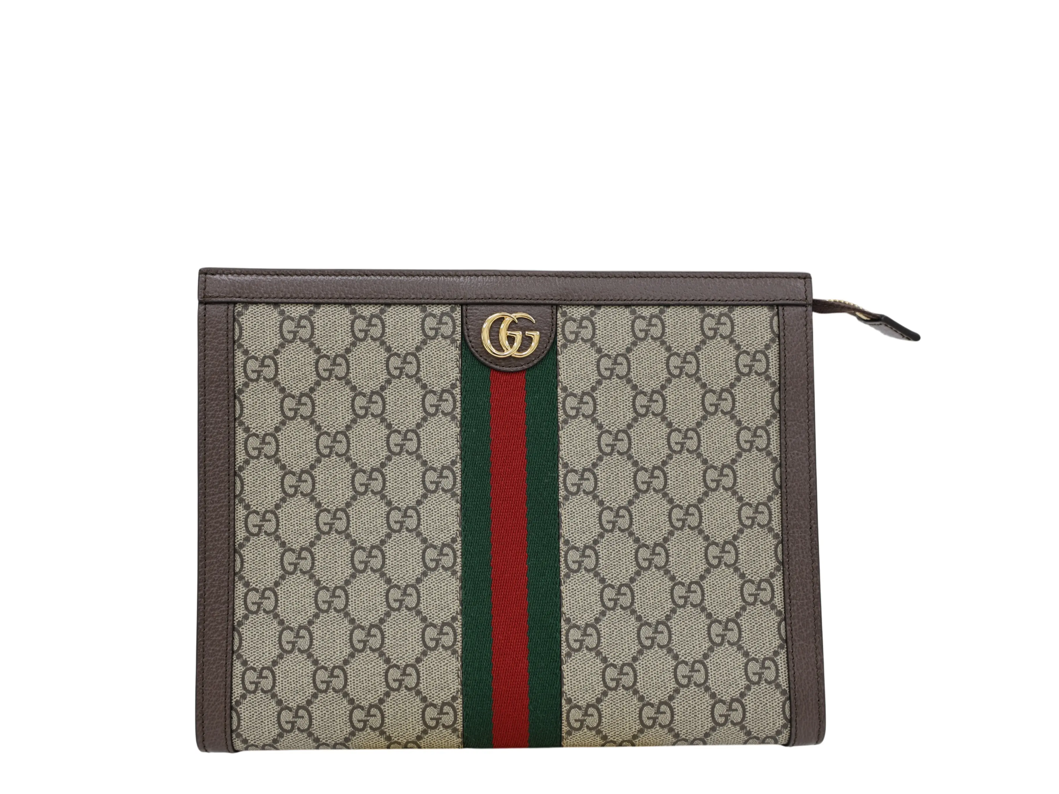 Pre-owned GUCCI CANVAS Clutches & Wristlets OPHIDIA GG SUPREME POUCH