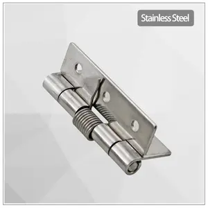 (Ten-piece pakage) 304 Stainless Steel 2.5-inch Spring Hinge Automatic Door Hinge Of Industrial Equipment Cabinet