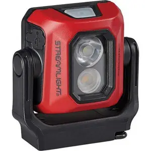 Streamlight Red Thermoplastic Hands-free Flashlight with Hands-free Operation, 400 Lumens, 570 Min Runtime, White LED Bulb, 1 Included Lithium-Polymer Battery (Model 61510)