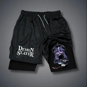 Solo Leveling  80s 90s summer men shorts for men jorts outfit men graphic shorts Double-layer sports shorts Comfortable short shorts summer