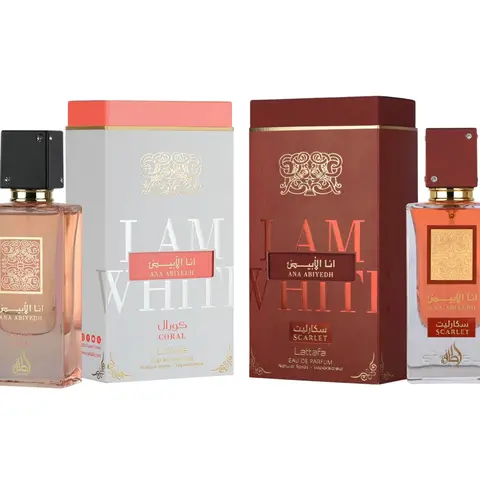 (2pc Bundle Pack) Ana Abiyedh Coral+ Scarlet by Lattafa EDP Spray, 2oz