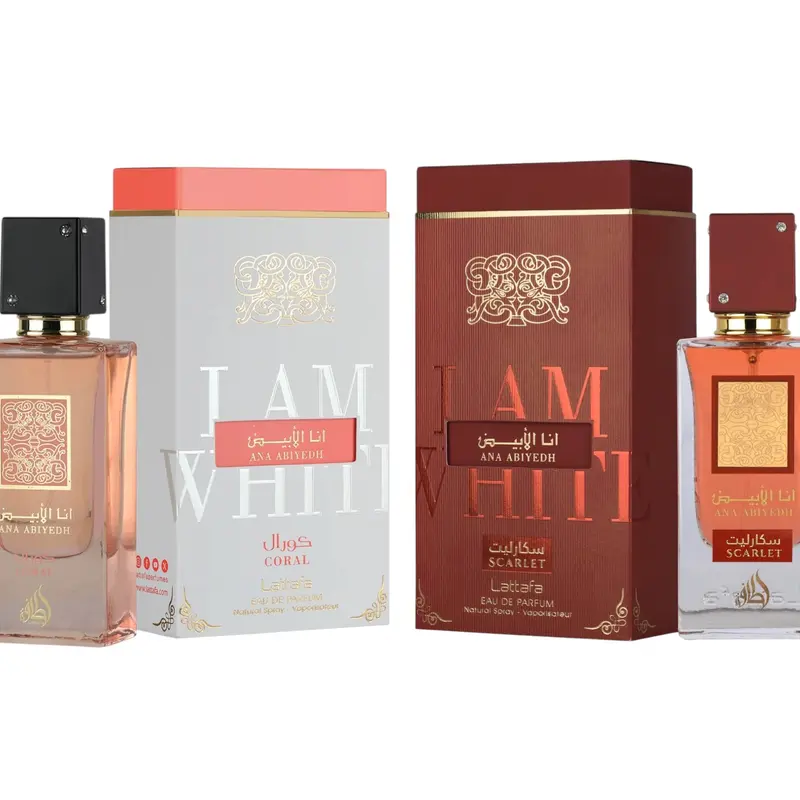 (2pc Bundle Pack) Ana Abiyedh Coral+ Scarlet by Lattafa EDP Spray, 2oz