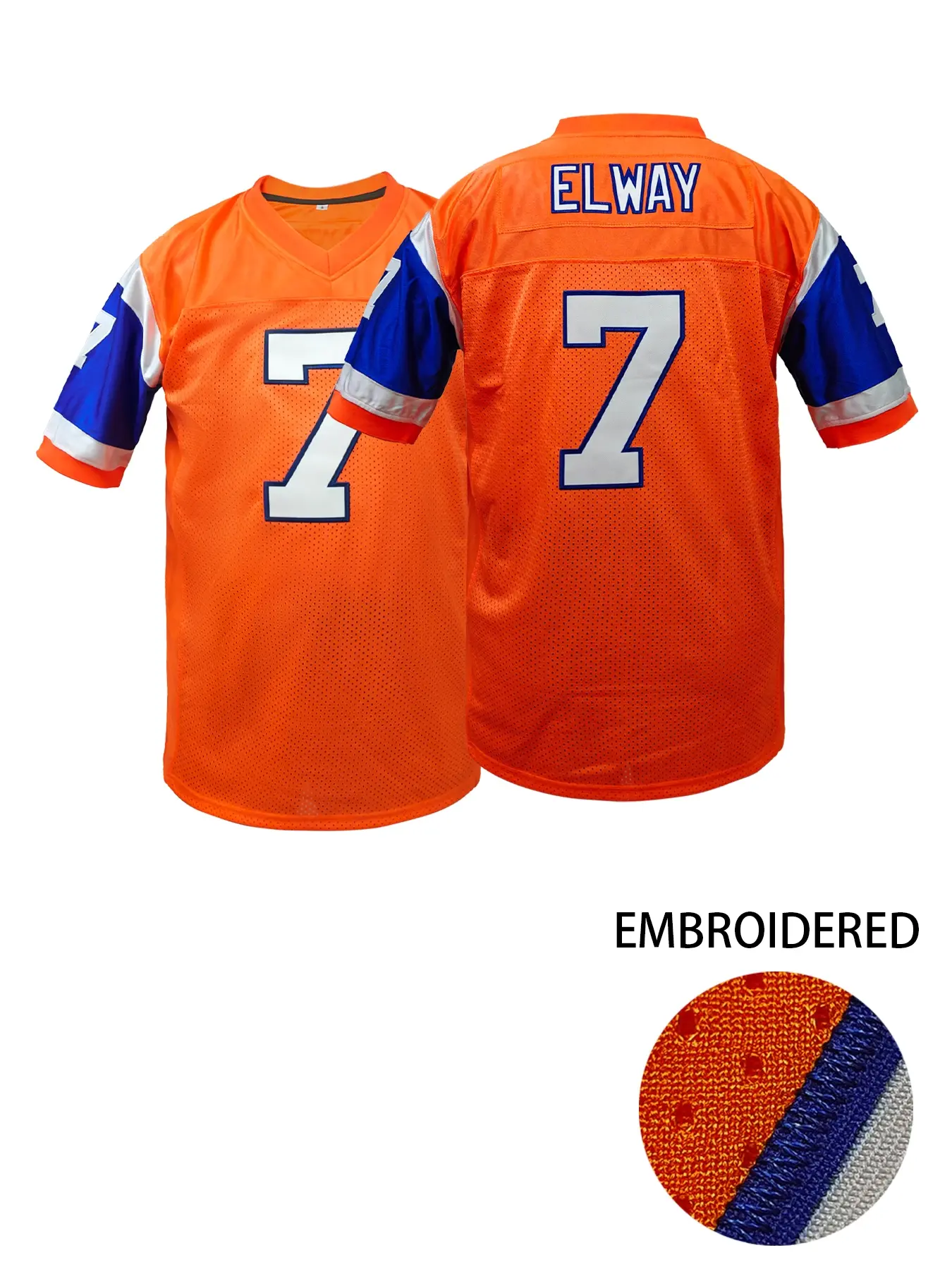 Men's Stitched Denver #2 Football Jersey, Casual Sports Jersey, Stylish Jersey, Sports Style Jersey, Sporty Loose-Fit Long Sleeve T-Shirt,Breathable Casual Wear for All Seasons