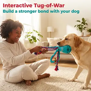 Durable Dog Toy for Chewing Dogs, Octopus Rope Pull Toy, Perfect for Aggressive Chewers, Long-Lasting Pet Plaything, Ideal for Active Canines