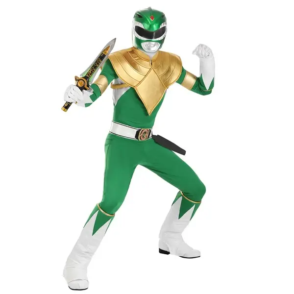 Authentic Adult Power Rangers Green Ranger Costume Authentic Adult Power Rangers Green Ranger Costume