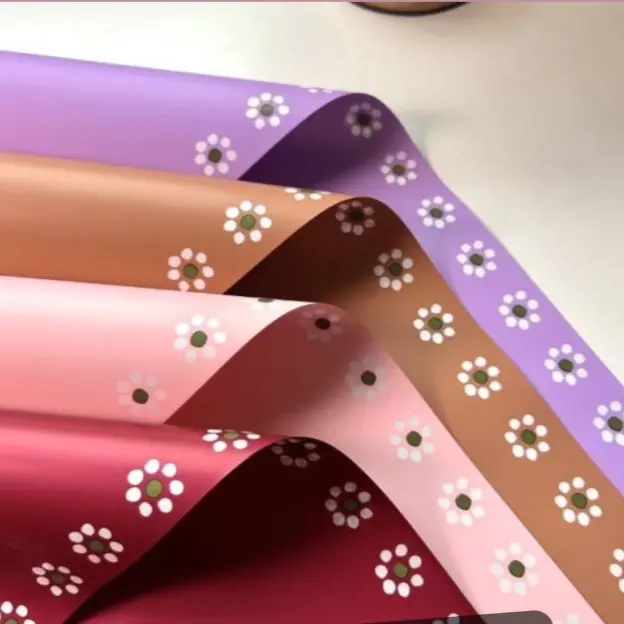 Flower Edge Ollita Bouquet Wrapper - Waterproof Decorative Floral Design Paper, Cost-Effective Large Size, 20 Sheets for Home Decor, Gift Wrapping