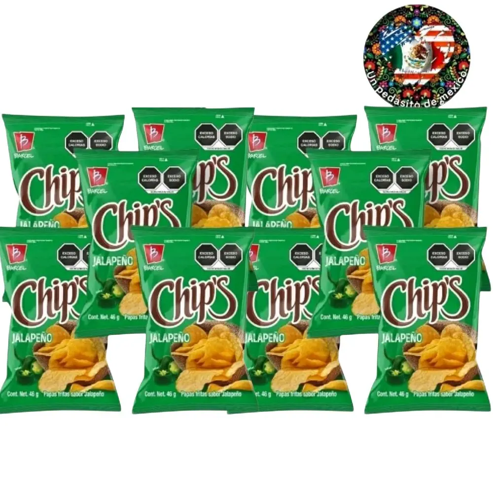 Barcel Jalapeño Crispy Snack Chips, 10-Pack Crunchy