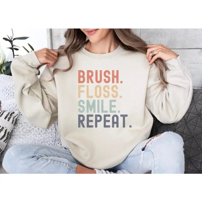 Dental Assistant Sweatshirt, Dental Sweatshirts, Dental Hygiene Gifts, Dental Assistant Gifts, Funny Dental Sweatshirt, RDA Sweatshirt Womenswear Check