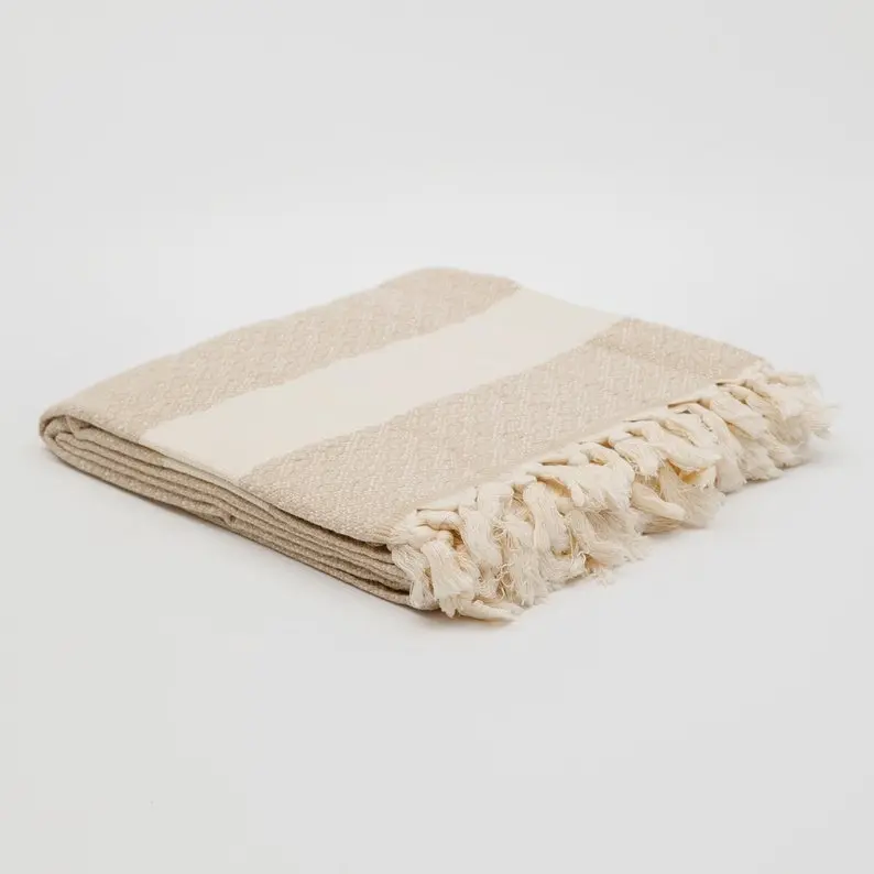 Adrian 100% Turkish Cotton Turkish Throw Blanket for Home Decor