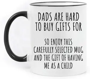 Fatbaby Funny Coffee Mug for Dad,Father's Day Christmas Birthday Gifts for Dad from Daughter Son,father Gifts Tea Cup 11OZ