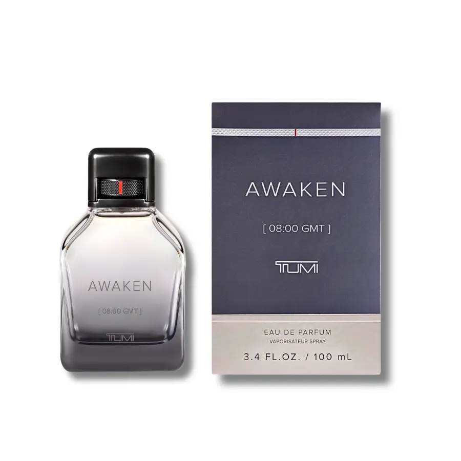 TUMI Awaken Eau de Parfum for Men, Long-Lasting Fragrance with Spicy Woody, Citrus, and Amber Notes, 3.4 fl oz, Single Item