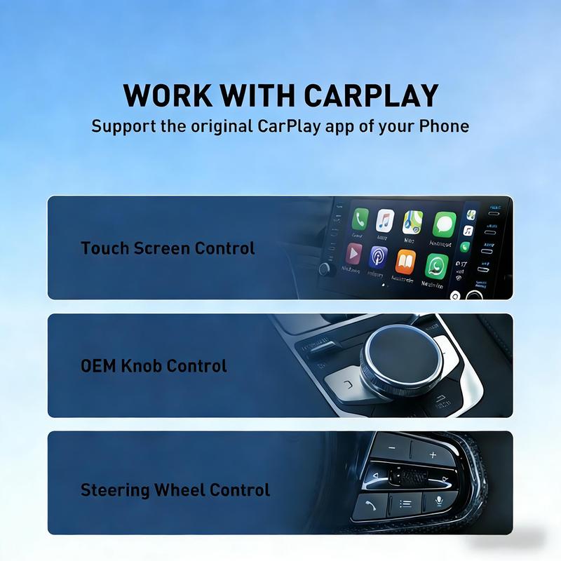 Premium Wireless CarPlay Dongle 2026 New Version - Fast 5-Second Auto Reconnect, Dual-Core Processor Anti-Overheating, Compatible with iPhone 6+ & Most Vehicles, Transform Your Drive into a Seamless Smart Experience