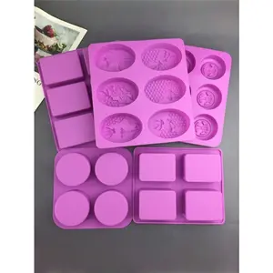 High-quality non-stick silicone soap mold - Reusable rectangular soap mold, suitable for DIY handicrafts, homemade bath and beauty products, easy-demolding handmade soap making tools, kitchen and bathroom decoration
