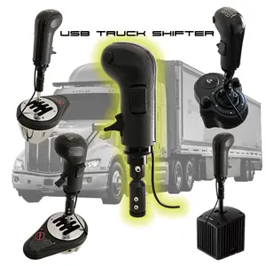 CXCESNS USB Truck Simulator Shifter Gearshift Knob Accessories for ATS ETS2 Gaming PC Compatible