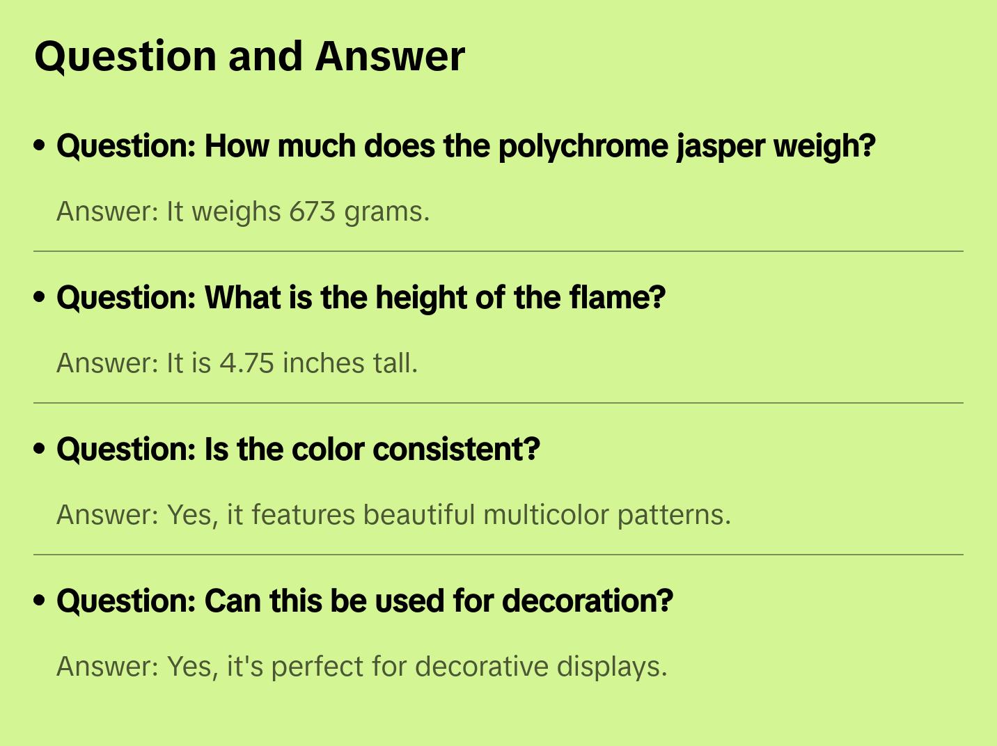 Polychrome Jasper Flame
