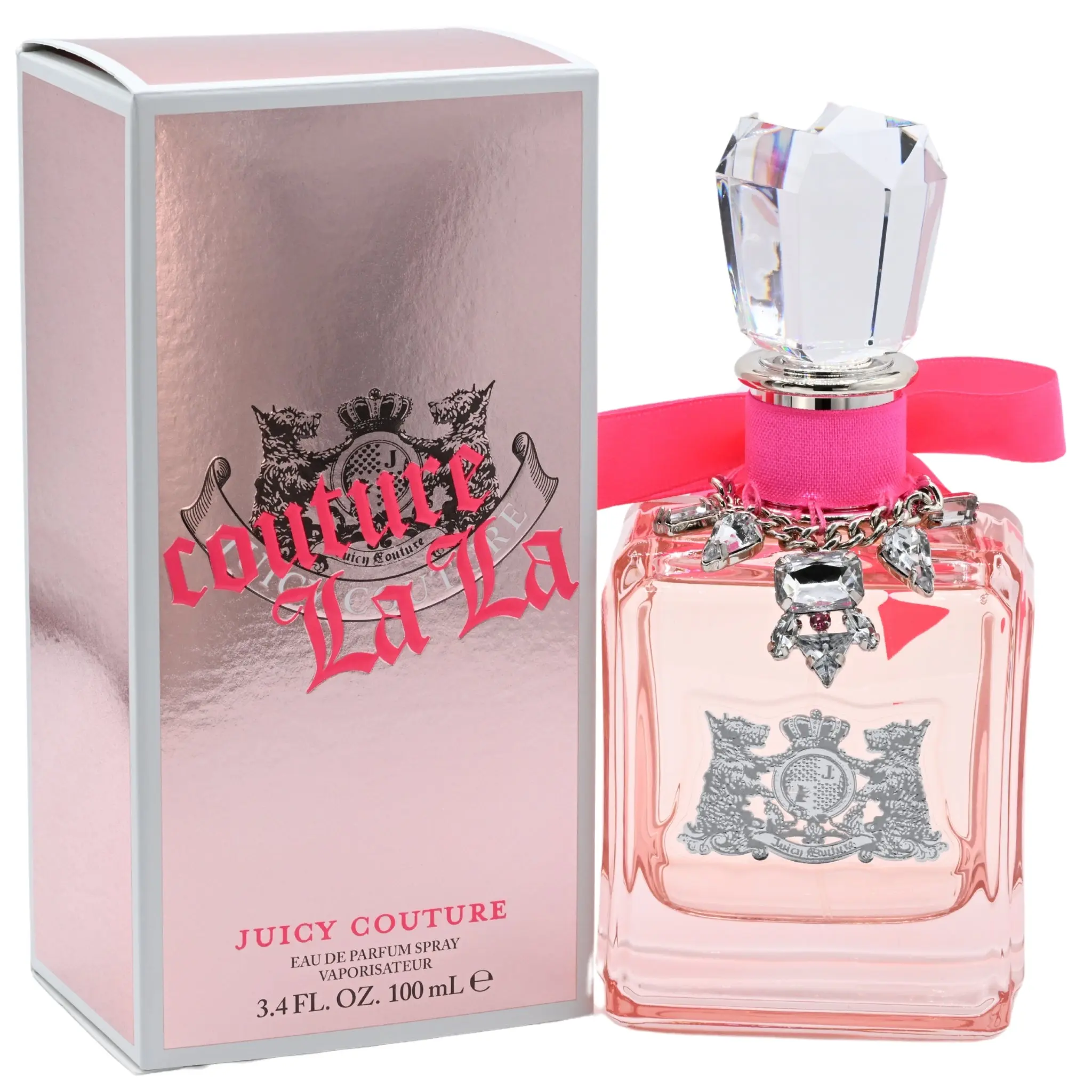 Juicy Couture COUTURE LA LA Women's EDP Floral Fragrance - 3.4 fl oz (3.3 Equivalent), Spray-Based Girly Fruit-Orange-Scented, Violet Leaves & Mandarin Notes, Free-Spirited, New in Box, Spray-Based Women's Fragrance