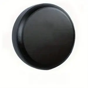 Car spare tire cover, pure black PVC leather SUV truck off-road vehicle RV external tire cover, wheel cover