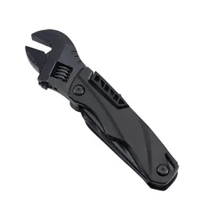 Outdoor Camping Multi-Functional Wrench Pliers, Versatile Adjustable Wrench Folding Knife Saw EDC Tool Combo for Adventure